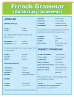 Grammaire française : Quick Study Academic - French Grammar: Quick Study Academic