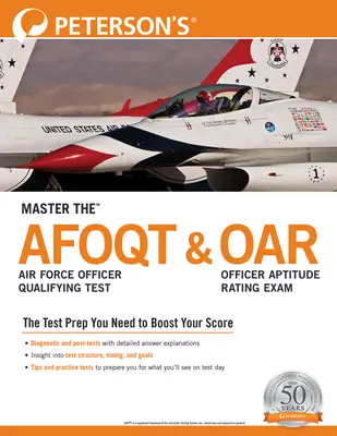 Maîtriser l'examen de qualification des officiers de l'armée de l'air (Afoqt) et l'examen d'aptitude des officiers (Oar) - Master The(tm) Air Force Officer Qualifying Test (Afoqt) & Officer Aptitude Rating Exam (Oar)