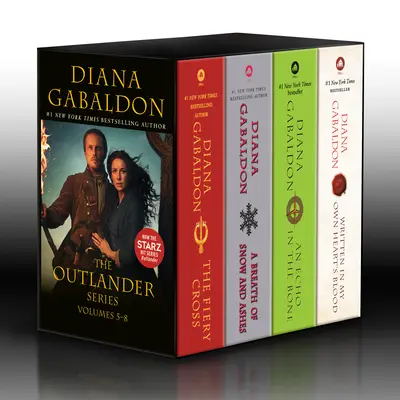 Outlander Volumes 5-8 (Coffret de 4 livres) : La Croix de feu, Un souffle de neige et de cendres, Un écho dans l'os, Écrit dans le sang de mon cœur - Outlander Volumes 5-8 (4-Book Boxed Set): The Fiery Cross, a Breath of Snow and Ashes, an Echo in the Bone, Written in My Own Heart's Blood