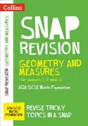 AQA GCSE 9-1 Maths Foundation Geometry and Measures (Papers 1, 2 & 3) Revision Guide - Idéal pour l'apprentissage à domicile, les examens de 2022 et 2023 - AQA GCSE 9-1 Maths Foundation Geometry and Measures (Papers 1, 2 & 3) Revision Guide - Ideal for Home Learning, 2022 and 2023 Exams