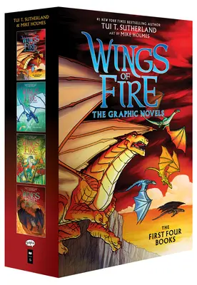 Les ailes du feu #1-#4 : Un coffret de romans graphiques (Les ailes du feu romans graphiques #1-#4) - Wings of Fire #1-#4: A Graphic Novel Box Set (Wings of Fire Graphic Novels #1-#4)