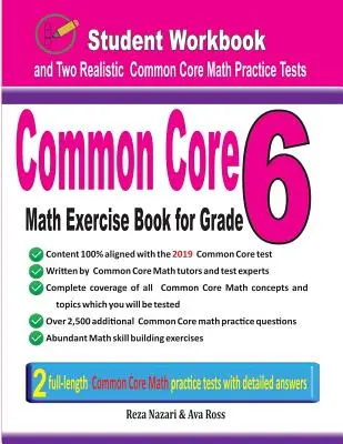 Common Core Math Exercise Book for Grade 6 : Student Workbook and Two Realistic Common Core Math Tests (en anglais) - Common Core Math Exercise Book for Grade 6: Student Workbook and Two Realistic Common Core Math Tests