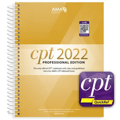 CPT Professional 2022 et CPT Quickref App Bundle - CPT Professional 2022 and CPT Quickref App Bundle