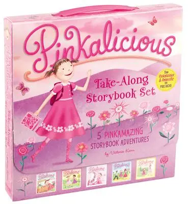 Le livre de contes à emporter Pinkalicious : Tickled Pink, Pinkalicious et la boisson rose, Flower Girl, Crazy Hair Day, Pinkalicious et la nouvelle enseignante - The Pinkalicious Take-Along Storybook Set: Tickled Pink, Pinkalicious and the Pink Drink, Flower Girl, Crazy Hair Day, Pinkalicious and the New Teache