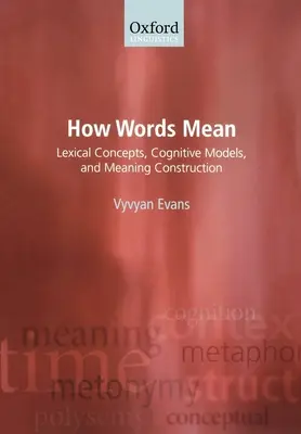 Le sens des mots : Concepts lexicaux, modèles cognitifs et construction du sens - How Words Mean: Lexical Concepts, Cognitive Models, and Meaning Construction