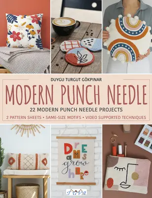 Modern Punch Needle : Projets d'aiguilles à poinçonner modernes et frais - Modern Punch Needle: Modern and Fresh Punch Needle Projects