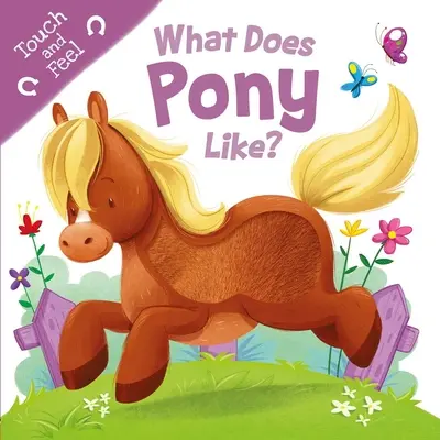 Qu'est-ce que Pony aime ? Livre de bord Touch & Feel - What Does Pony Like?: Touch & Feel Board Book