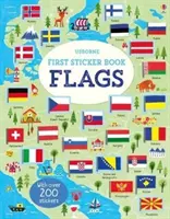 Premier livre d'autocollants Drapeaux - First Sticker Book Flags