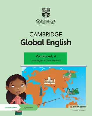 Cambridge Global English Workbook 4 avec accès numérique (1 an) : Pour l'anglais primaire de Cambridge en tant que seconde langue - Cambridge Global English Workbook 4 with Digital Access (1 Year): For Cambridge Primary English as a Second Language