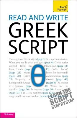 Lire et écrire l'écriture grecque - Read and Write Greek Script