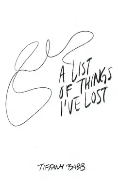 Une liste de choses que j'ai perdues - A List of Things I've Lost