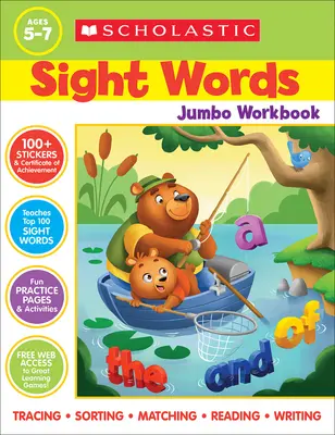 Cahier d'exercices Scholastic Sight Words Jumbo - Scholastic Sight Words Jumbo Workbook