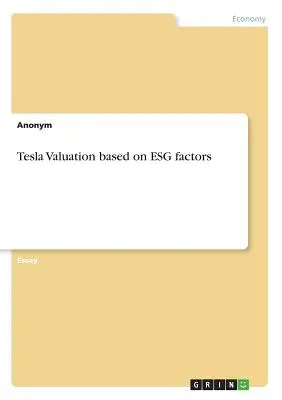 Valorisation de Tesla sur la base de facteurs ESG - Tesla Valuation based on ESG factors