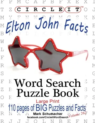 Encerclez-le, Elton John Faits, Recherche de mots, Livre de Puzzle - Circle It, Elton John Facts, Word Search, Puzzle Book