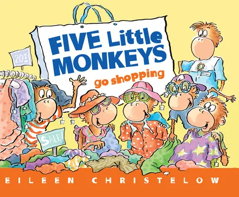 Cinq petits singes font leurs courses pour l'école - Five Little Monkeys Shopping for School