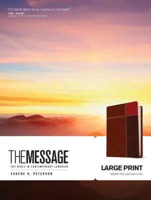 Message-MS-Gros caractères numérotés : La Bible en langage contemporain - Message-MS-Large Print Numbered: The Bible in Contemporary Language