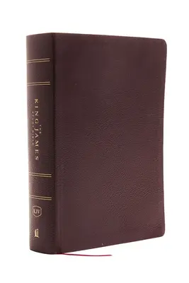 La Bible d'étude King James, cuir bondé, bourgogne, édition en couleurs - The King James Study Bible, Bonded Leather, Burgundy, Full-Color Edition