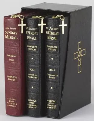 Missels quotidiens et dominicaux de St. Joseph : Coffret cadeau complet en 3 volumes - St. Joseph Daily and Sunday Missals: Complete Gift Box 3-Volume Set