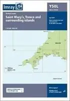 Carte Imray Y50 Laminated - Carte Y50 laminée Saint Mary's, Tresco et les îles environnantes (petit format) - Imray Chart Y50 Laminated - Laminated Y50 Saint Mary's, Tresco and Surrounding Islands (Small Format)