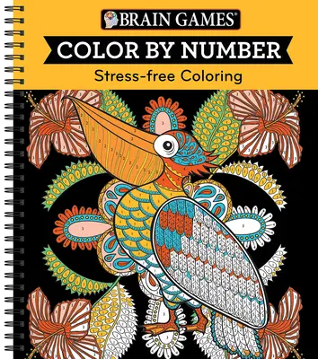 Jeux cérébraux - Coloriage par numéros : Coloriage sans stress (Orange) - Brain Games - Color by Number: Stress-Free Coloring (Orange)