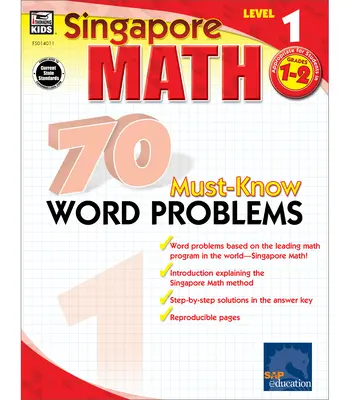 70 problèmes de mots à connaître, 1re et 2e années - 70 Must-Know Word Problems, Grades 1 - 2