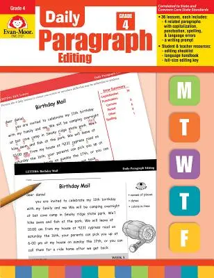 Révision quotidienne de paragraphes, 4e année - Daily Paragraph Editing Grade 4