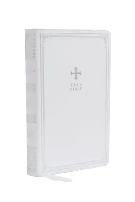 Nrsv, Bible catholique, édition cadeau, Leathersoft, blanc, impression confortable : Sainte Bible - Nrsv, Catholic Bible, Gift Edition, Leathersoft, White, Comfort Print: Holy Bible