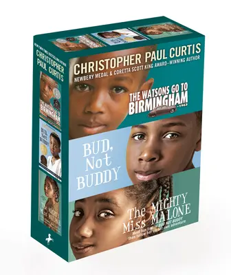 Coffret de 3 livres de Christopher Paul Curtis : Les Watson vont à Birmingham--1963 ; Bud, Not Buddy ; La puissante Miss Malone - Christopher Paul Curtis 3-Book Boxed Set: The Watsons Go to Birmingham--1963; Bud, Not Buddy; The Mighty Miss Malone