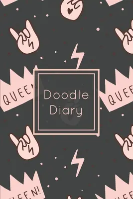 Journal de gribouille : Cahier d'écriture et pages blanches lignées, cadeau pour fille, carnet de notes, journal, livre - Doodle Diary: Writing Prompts & Blank Lined Drawing Pages, Girls Gift, Notebook, Journal, Book