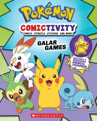 Pokmon Comictivity : Galar Games : Cahier d'activités avec bandes dessinées, pochoirs, autocollants et plus encore ! - Pokmon Comictivity: Galar Games: Activity Book with Comics, Stencils, Stickers, and More!