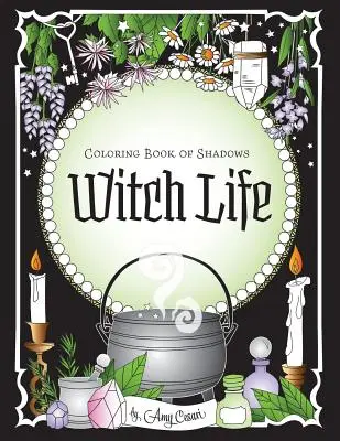 Livre des ombres à colorier : La vie de sorcière - Coloring Book of Shadows: Witch Life