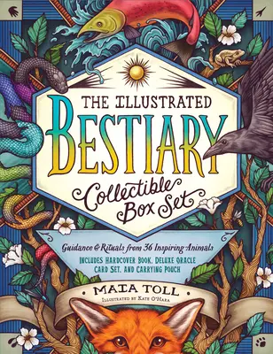 Le Bestiaire illustré, coffret à collectionner : Les conseils et les rituels de 36 animaux inspirants ; comprend un livre relié, un jeu de cartes oracle de luxe et une voiture. - The Illustrated Bestiary Collectible Box Set: Guidance and Rituals from 36 Inspiring Animals; Includes Hardcover Book, Deluxe Oracle Card Set, and Car