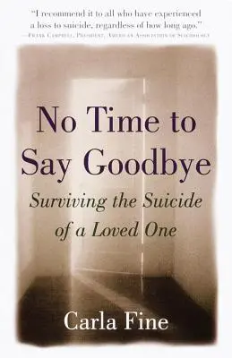 Pas le temps de dire au revoir : Survivre au suicide d'un être cher - No Time to Say Goodbye: Surviving the Suicide of a Loved One