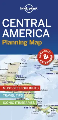 Lonely Planet Amérique centrale carte de planification 1 - Lonely Planet Central America Planning Map 1
