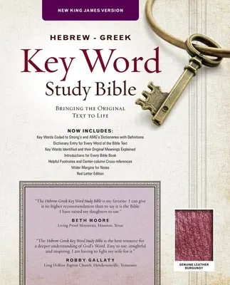 Bible d'étude des mots clés hébreu-grec - NKJV - Hebrew-Greek Key Word Study Bible-NKJV