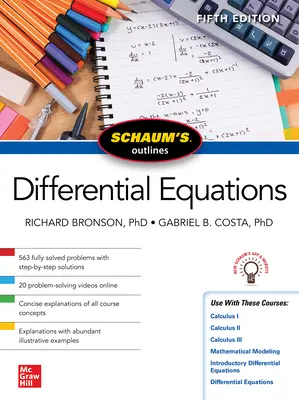 Schaum's Outline of Differential Equations, Fifth Edition (en anglais) - Schaum's Outline of Differential Equations, Fifth Edition