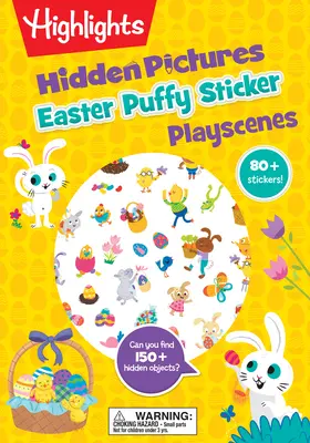 Images cachées de Pâques - Scènes de jeu en autocollants bouffants - Easter Hidden Pictures Puffy Sticker Playscenes