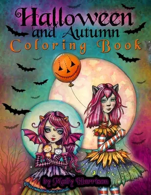 Livre de coloriage Halloween et Automne par Molly Harrison : Un livre de coloriage d'Halloween comprenant 25 pages de dessins à colorier ! Sorcières, vampires, et plus encore ! - Halloween and Autumn Coloring Book by Molly Harrison: A Halloween coloring book featuring 25 pages of line art to color! Witches, Vampires, and More!