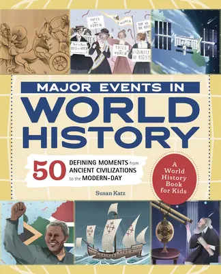 Les grands événements de l'histoire mondiale : 50 moments marquants des civilisations anciennes à nos jours - Major Events in World History: 50 Defining Moments from Ancient Civilizations to the Modern Day