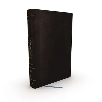 Niv, Bible d'étude chronologique, cuir souple, noir, impression confortable : Sainte Bible, Nouvelle version internationale - Niv, Chronological Study Bible, Leathersoft, Black, Comfort Print: Holy Bible, New International Version