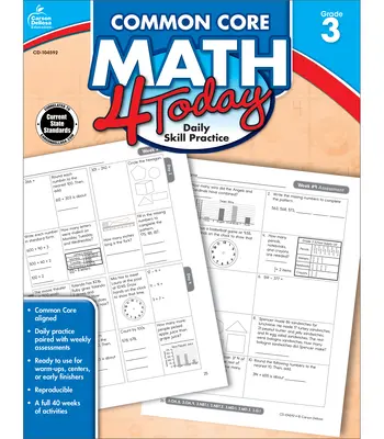 Tronc commun de mathématiques 4 aujourd'hui, 3e année - Common Core Math 4 Today, Grade 3