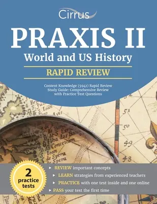 Praxis II World and US History Content Knowledge (5941) Rapid Review Study Guide : Révision complète avec des questions de test pratiques - Praxis II World and US History Content Knowledge (5941) Rapid Review Study Guide: Comprehensive Review with Practice Test Questions