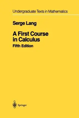 Premier cours de calcul - A First Course in Calculus