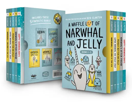 Un lot de gaufres de Narval et de Gelée (Livres à couverture rigide 1-5) - A Waffle Lot of Narwhal and Jelly (Hardcover Books 1-5)