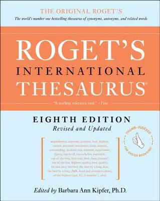 Roget's International Thesaurus, 8e édition [Indexation des pages] (en anglais) - Roget's International Thesaurus, 8th Edition [Thumb Indexed]