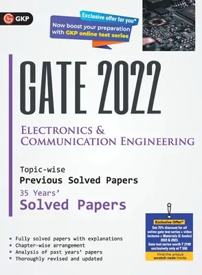 GATE 2022 Génie électronique et de la communication - 35 années de sujets résolus (G K Publications (P) Ltd) - GATE 2022 Electronics & Communication Engineering - 35 Years Topic-wise Previous Solved Papers (G K Publications (P) Ltd)