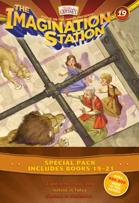 Lot de 3 livres Imagination Station : Lumière dans la fosse aux lions / Enfer à Tokyo / Fou à Manhattan - Imagination Station Books 3-Pack: Light in the Lions' Den / Inferno in Tokyo / Madman in Manhattan