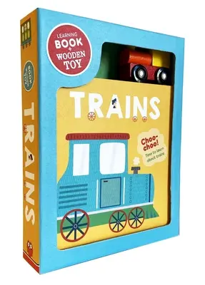 Trains : Livre et jouet en bois [avec jouet Wodden]. - Trains: Book & Wooden Toy Set [With Wodden Toy]