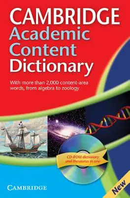 Cambridge Academic Content Dictionary Reference Book [With CDROM] (en anglais) - Cambridge Academic Content Dictionary Reference Book [With CDROM]