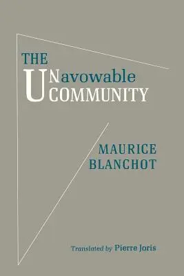 La communauté inavouable - The Unavowable Community